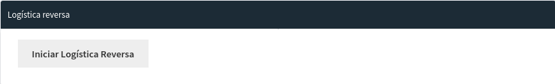Botões de logística reversa